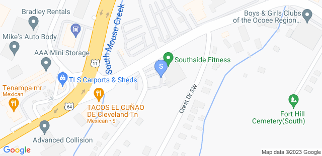 Map to Southside Fitness